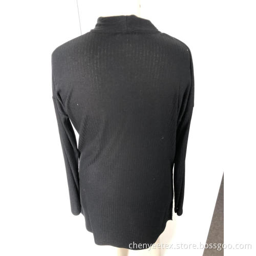 Knit cardigan with long sleeves